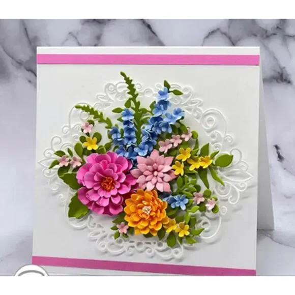 Craft Buddy Die Cutting Machine, 2 Plates, 30 Pc Metal Die, & New Paper - Picture 14 of 16